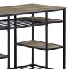 Acme Furniture Lona Kitchen Island Rustic Oak/Black Finish - 4 of 4