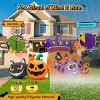 HOMDOX 5.25 × 2.17 × 3.25 FTHalloween Inflatable Pumpkin Combo with Joker Playing Cards/Cat/Bat/Jack-o'-Lantern with Built-in LEDs Yard Decoration - 4 of 4