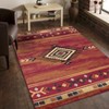 Vynxaria Tribes Southwest Area Rug - 2ft x 3ft Beige Frontier-Inspired Accent Rug - 2 of 4