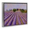 Stupell Industries Lavender Fields Farmland Floating Frame Canvas Art - 2 of 4