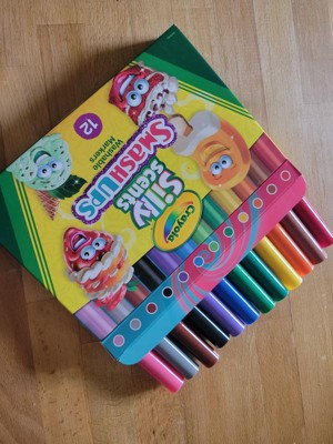 Crayola Silly Scents Scented Markers, Washable, Chisel Tip - 12 scented markers