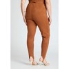 ELOQUII Women's Plus Size Faux Suede Leggings With Stirrups - 4 of 4