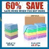 50-Pack Microfiber Cleaning Cloths, Bulk Microfiber Towels for Cars and Home, Assorted Colors 12x12 Inches - 2 of 4