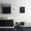 Stupell Industries Guest Rating Five Star Bathroom Black Funny Word Design Canvas Wall Art - 2 of 4