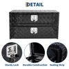 24" Aluminum Truck Tool Box w/Drawer, 2-Tier Organizer Design for Truck Bed Tools, Secure with Lock & Keys, Waterproof Underbody Toolbox for Pickup - 3 of 4