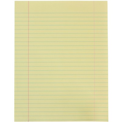 School Smart Composition Paper, 8-1/2 x 11 Inches, Yellow, 500 Sheets