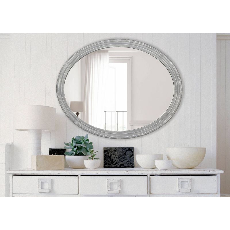 24&#34; x 36&#34; Mansell Oval Wall Mirror Gray - Kate &#38; Laurel All Things Decor, 6 of 8
