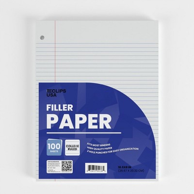 College Ruled Filler Paper, 100 Sheets (48 Packs)