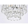 Elegant Lighting Mila 14 inch flush mount in chrome - 4 of 4