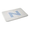 Deny Designs April Lane Art Block Monogram Memory Foam Bath Mat - 2 of 4