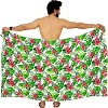 HAPPY BAY Men's Beach Holidays Cover Up Summer Long Sarong Wrap Beachwear Vacation Cover-Up Lava Lava For Men One Size Multicolored, Floral - 4 of 4