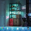Bar Cabinet - Tall Coffee Bar Station with Power Outlets, Rack, Kitchen Microwave Stand, Bakers Rack Cabinet for Living Room - 4 of 4