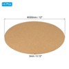 Unique Bargains Cork Round Home Decor Planter Display Stand for Table Lamp Teapot Base - 2 of 4