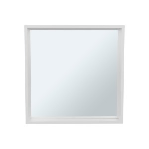 FONTOI Wall-Mounted Medicine Cabinet with Mirrored Door and Shelved Interior, Modern Bathroom Organizer for Compact Storage, White, 2.8"*23.6"*23.6" - 1 of 4