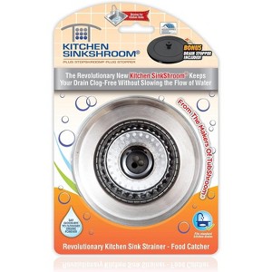Kitchen SinkShroom (Stainless) Strainer with Built-in Anti-Clog Technology - 1 of 4