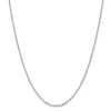 Black Bow Jewelry 2mm Sterling Silver D/C Solid Open Cable Chain Necklace - 3 of 4