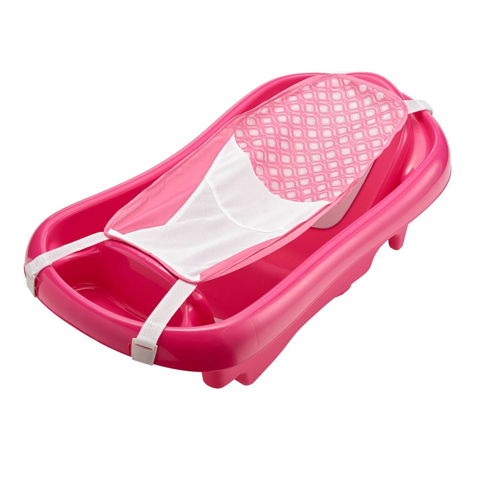 The First Years Sure Comfort Newborn to Toddler Baby Bath Tub, Pink