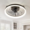 Airsurfer Flush Mount Ceiling Fan with Lights, Remote Control, 6-Speed Smart Low Profile Fan for Bedroom, Quiet Modern Indoor Fan - 4 of 4