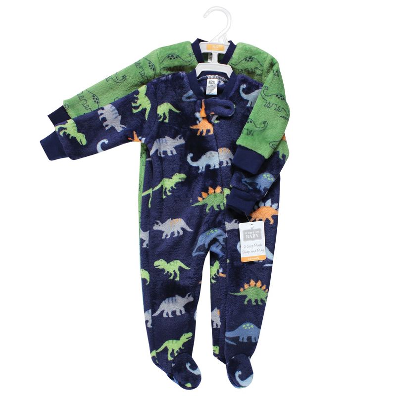 Hudson Baby Infant Boy Plush Sleep and Play, Dinosaurs, 2 of 5