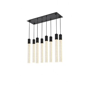 Elegant Lighting Weston 8 - Light Pendant in  Black - 1 of 4
