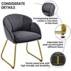 Yaheetech Velvet Armchair Accent Chair with Metal Legs for Living Room/Bedroom - 4 of 4