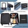 20" ABS Hard Shell Carry-on Luggage, Lightweight Suitcase with Spinner Wheels 4Q -ModernLuxe - 4 of 4