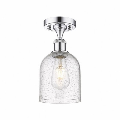 Bella - 1 Light Semi-Flush Mount In Industrial Style-10.75 Inches Tall and 5.5 Inches Wide