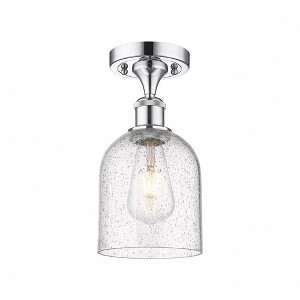 Bella - 1 Light Semi-Flush Mount In Industrial Style-10.75 Inches Tall and 5.5 Inches Wide - 1 of 1