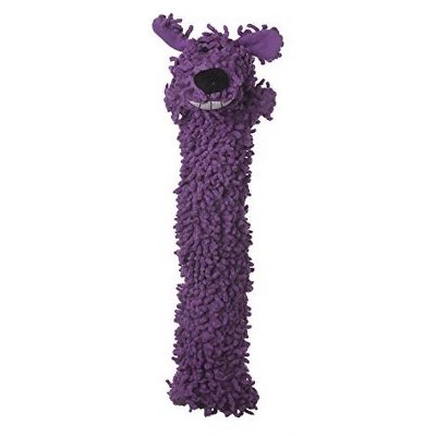 Multipet Loofa Floppy Plush Dog Toy in Purple