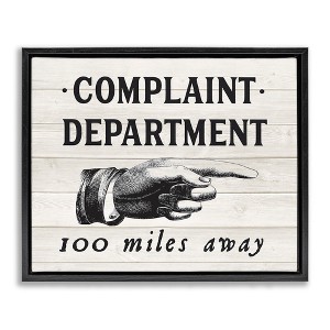 Stupell Industries Complaint Department 100 Miles Away, 21" x 17" - 1 of 4