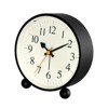 Aoibox Vintage Retro Analog Alarm Clock, Super Silent Non Ticking with Manual Light & Snooze, for Living Room, Bedroom, Bedside, Desk (Black) - 4 of 4