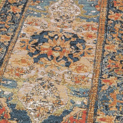 navy blue and rust red