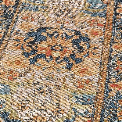 navy blue and rust red