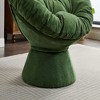 FURNIinspire Accent Chair Oversized Swivel Accent Chair 360 Swivel Barrel Chair Papasan Chair For Living Room Bedroom, Green, 36.62"*24.80"*17.32" - 4 of 4