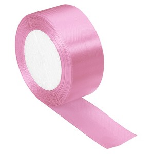 Unique Bargains Single Side Solid DIY Wrapping Decoration Roll Satin Ribbons - 1 of 4