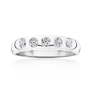 Ross-Simons 0.50 ct. t.w. CZ Ring in Sterling Silver Size 7 - 1 of 4