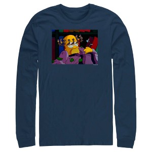 Men's The Simpsons Homer Seeing Stars Long Sleeve Shirt - 1 of 4