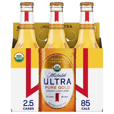 Michelob Ultra Pure Gold Organic Light Beer - 6pk/12 fl oz Bottles