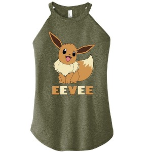 Women's - Pokémon - Eevee Graphic High Neck Tank - 1 of 3