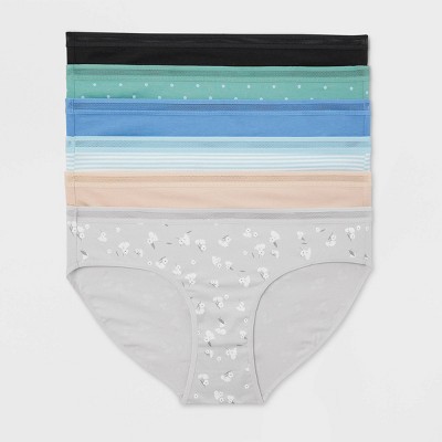 Women's 6pk Cotton Stretch Bikini Underwear - Auden™ Assorted Color L