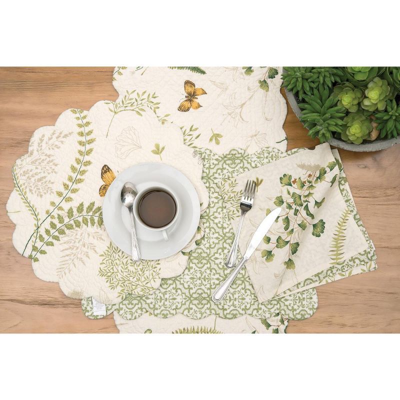 C&F Home Althea Floral Cotton Reversible Napkin Set of 6, 4 of 7