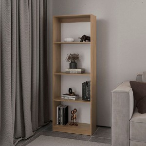 PAGED Bookshelf Wood Storage Shelves with Space-Saving Design, Bookcase for Home Office, Study - 1 of 4