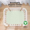 KeaBabies Mini Crib Sheets for Baby Girls, Boys, 2-Pack Soothe Pack and Play Sheets Fitted, Organic Pack N Play Mattress Sheet - 2 of 4