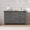 Child Craft 6-Drawer Denman Double Dresser for Nursery or Bedroom, Anti-Tip Kit Included to Prevent Tipping, Non-Toxic, Baby Safe Finish - 2 of 4