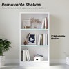 AZL1 Life Concept Decorative Bookshelf Freestanding Bookcase with Adjustable Shelves, 3 Layer for Offices, Living Rooms, White, 11.6"*24.4"*44.1" - 4 of 4