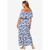 Jessica London Women's Plus Size Off-The-Shoulder Maxi Dress - 3 of 4