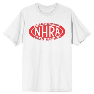 National Hot Rod Association NHRA, Car, Fastest Vehicles, Vintage, SPEED FOR ALL , Championship on White Short Sleeve Adult T-Shirt - 1 of 3