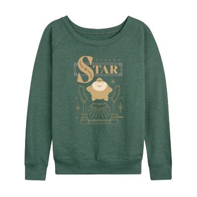 Women's - Disney - Star of Importance Lightweight French Terry Wide Neck Long Sleeve Shirt