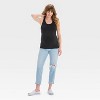 Active Ruched Maternity Tank Top - Isabel Maternity by Ingrid & Isabel™ Black - 3 of 3