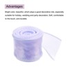 Unique Bargains Gift Wrapping Wide Sheer Wired Pastel Shimmer Iridescent Chiffon Ribbons 1 Pc - 3 of 4